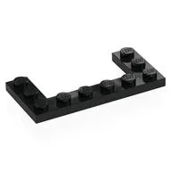 Plate 3 x 6 with 2 x 4 Cutout, Black