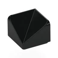 Brick Sloped 30° 1 x 1 x 2/3 Double Concave, Black