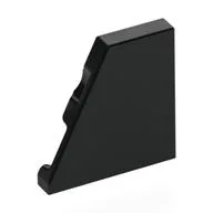 Wedge Tile 2 x 2 Left, Black