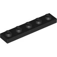 Plate 1 x 5, Black