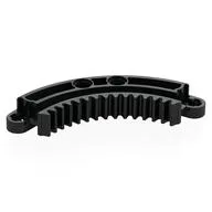 Technic Gear Rack 1/4 Circle 6 x 6, 15 Teeth, Black