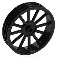 Wheel 56 x13 with Spokes, Black