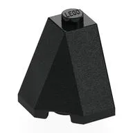 Brick Wedged, Sloped 65° 2 x 2 x 2 Corner, Black