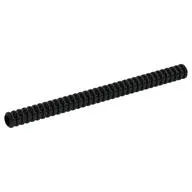 Hose, Ribbed 7mm D. 12L / 9.6cm, Black