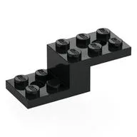 Bracket 5 x 2 x 1 1/3 with Bottom Stud Holder, Black