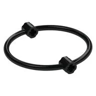 Bar, Ring 7L Diameter, with 2 Axle Connectors, Black
