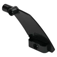 Technic Panel Curved 5 x 7 Parallelogram Right, Black