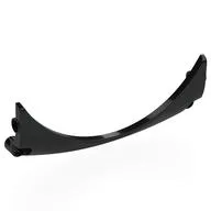 Technic Panel Car Mudguard Arched 13 x 2 x 5, Arched Top, Pointed Bottom, Black