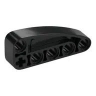 Technic Beam 2 x 5 L-Shape with Quarter Ellipse Thick, Black