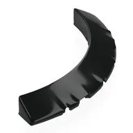 Brick Round, Sloped 30° 6 x 6 x 2/3 Corner, Black