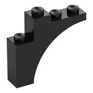 Brick Arch 1 x 4 x 3, Black
