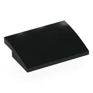 Brick Curved 4 x 3 x 2/3 No Studs, Black