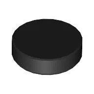 Tile Round 1.5 x 1.5, Black