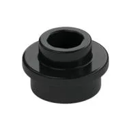 Plate Round 1 x 1 with Open Stud, Black