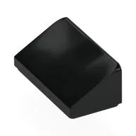 Brick Sloped 30° 1 x 2 x 2/3, Black