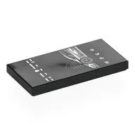 Tile 2 x 4 with Light Bluish Grey & Dark Bluish Grey Koenigsegg Car and Logo Print, Black