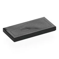 Tile 2 x 4 with Silver Grill, Vent Print, Black