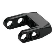 Technic Pin Connector Toggle Joint Smooth Double with Axle and Pin Holes, Black