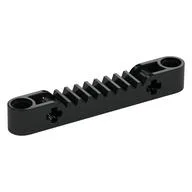 Technic Gear Rack 1 x 7 with Axle and Pin Holes, Black