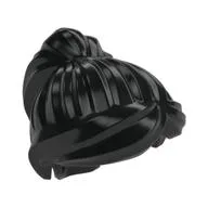 Hair Ponytail and Swept Sideways Fringe, Black