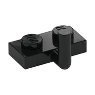 Plate Special 1 x 2 with Bar Up [Horizontal Arm 5mm], Black