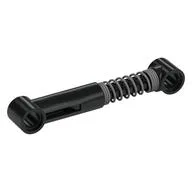 Technic Shock Absorber 6.5L with Hard Spring, Tight Coils at End, Black Rod [Complete Assembly], Black