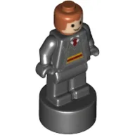 Minifig Trophy Statuette, Ron Weasley Print, Black