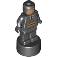 Minifig Trophy Statuette, Gryffindor Student, Black Hair Print, Black