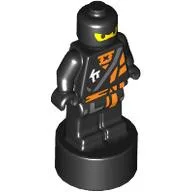 Minifig Trophy Statuette, Ninja Cole Print, Black