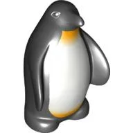 Duplo Animal Penguin with White and Yellow Chest Print, Black