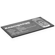 Tile 8 x 16 with 'Koenigsegg', Stats Print, Black