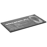 Tile 8 x 16 with White/Light Bluish Grey McLaren Stats Print, Black
