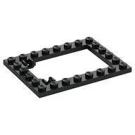 Plate Special 6 x 8 Trap Door Frame Horizontal [Long Pin Holders], Black