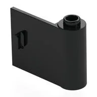 Door 1 x 3 x 2 Right - Open Between Top and Bottom Hinge, Black