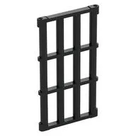 Door Grill 1 x 4 x 6, Black