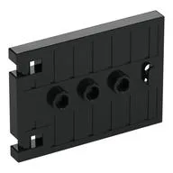 Door 1 x 5 x 3 with 3 Studs and Handle, Black