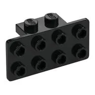 Bracket 1 x 2 - 2 x 4, Black