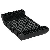 Boat Hull Section, Large Middle 8 x 16 x 2 1/3 with 5 Holes, Black
