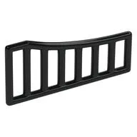 Bar 1 x 8 x 3 - 1 x 8 x 4 Curved, Black