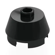 Brick Round 2 x 2 Truncated Cone, Black