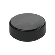 Tile Round 1 x 1 with Silver McLaren Logo Print, Black