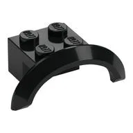 Wheel Arch, Mudguard 4 x 2 1/2 x 1, Black