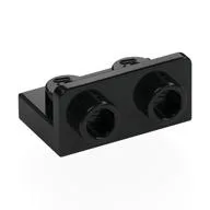 Bracket 1 x 2 - 1 x 2 Inverted, Black