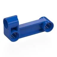Technic Pin Connector Perpendicular 2 x 4 Bent - Beam with 90 Hole Ø 4.8, Blue