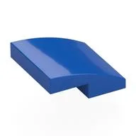Brick Curved 2 x 2 x 2/3, Blue