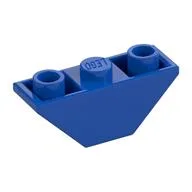 Brick Sloped Inverted 45° 3 x 1 Double with 2 Blocked Open Studs, Blue