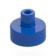 Tile Special Round 1 x 1 with Hollow Bar, Blue