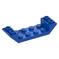 Brick Sloped Inverted 45° 6 x 2 Double with 2 x 4 Recessed, Blue