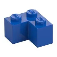 Brick 2 x 2 Corner, Blue