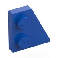 Wedge Plate 2 x 2 Right, Blue